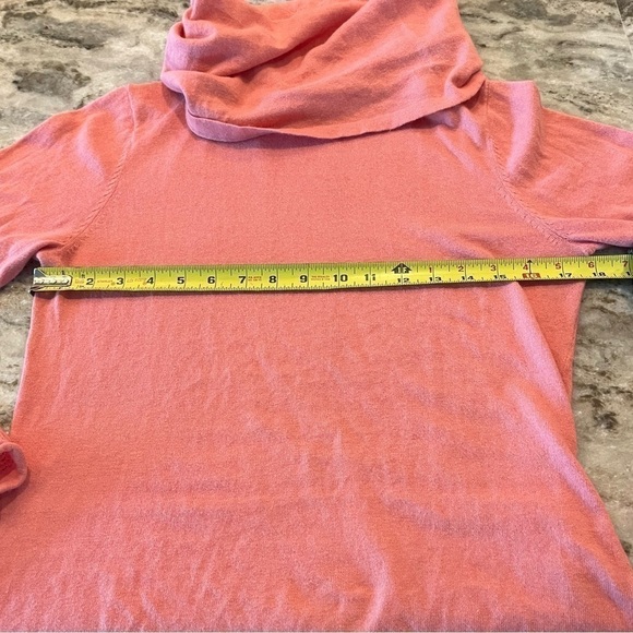 Sundance Catalog Angora Rabbit Hair Cotton Blend Sweater Cowl Neck Pink Womens M - Picture 7 of 8